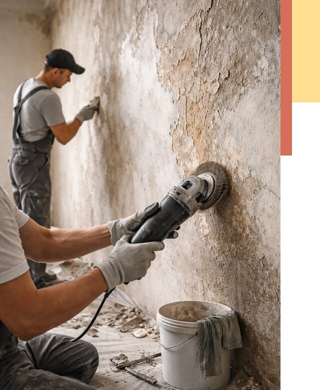 Снятие и удаление краски со стен в Майкопе от 2123 руб. — ОТДЕЛОЧНИК-Мкп