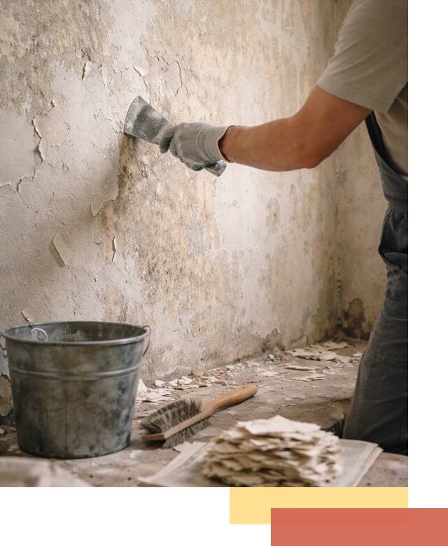 Удаление старой краски со стен в Майкопе качественно и быстро