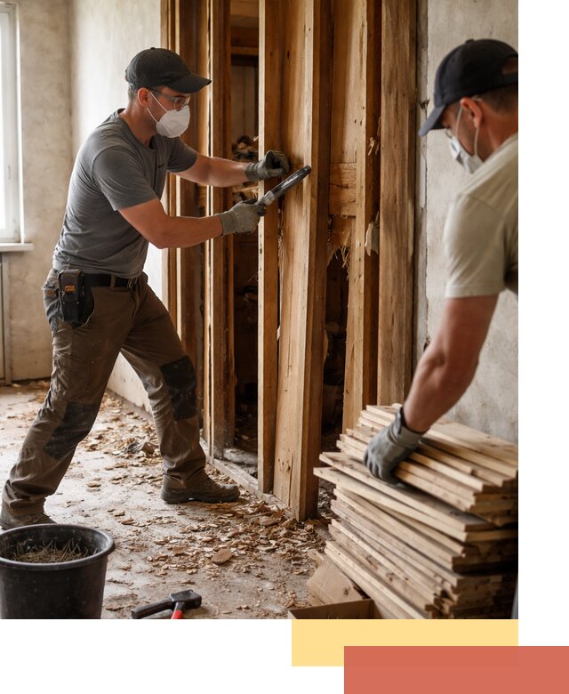 Демонтаж деревянных перегородок в Майкопе быстро и аккуратно