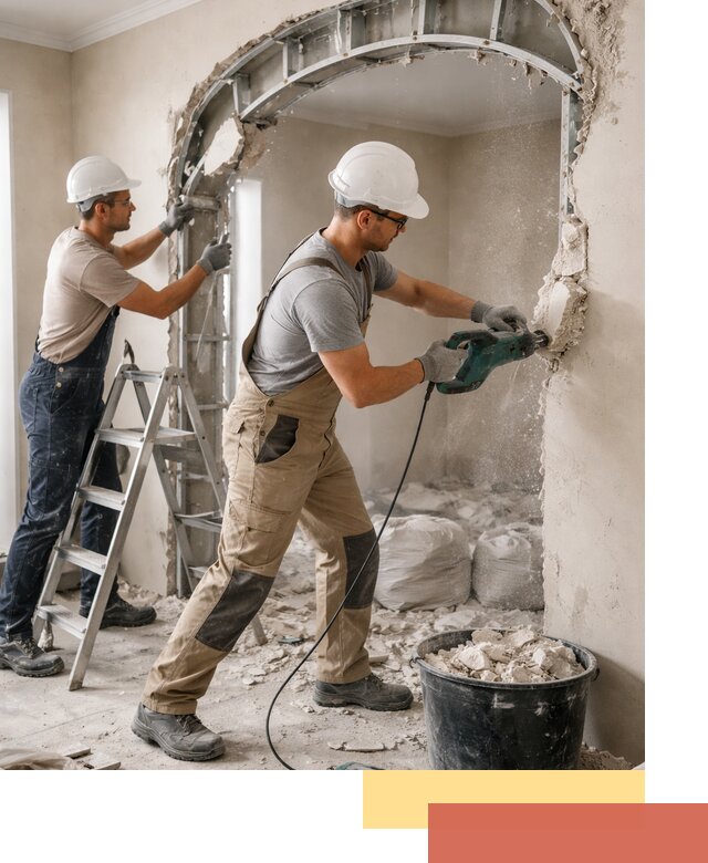 Демонтаж гипсокартонной арки в Майкопе быстро и аккуратно