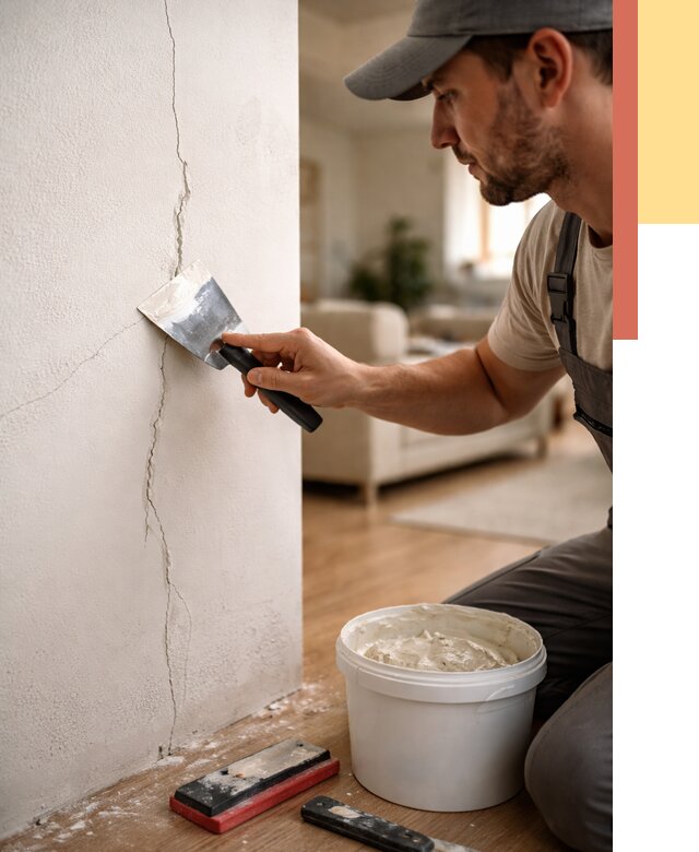 Заделка трещин и сколов в Майкопе от 2477 руб. — быстро и недорого | ОТДЕЛОЧНИК-Мкп