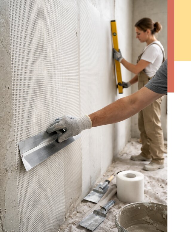 Армирование стен стеклосеткой в Майкопе от 3235 руб. под ключ | ОТДЕЛОЧНИК-Мкп