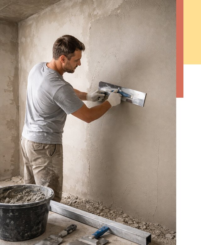 Штукатурка стен без маяков в Майкопе от 7278 руб/м2 — услуги и цена | ОТДЕЛОЧНИК-Мкп