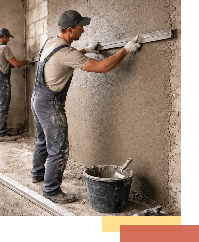 Штукатурка стен цементно-песчаная в Майкопе профессионально