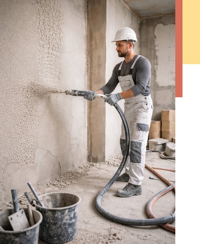 Машинная штукатурка стен в Майкопе под ключ от 6571 руб./м2 | ОТДЕЛОЧНИК-Мкп