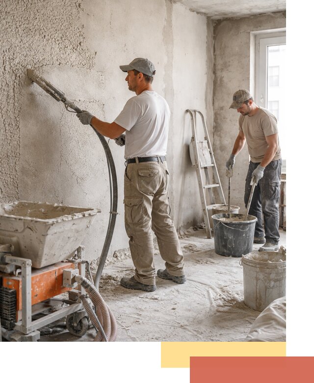 Машинная штукатурка стен в Майкопе — быстро и качественно