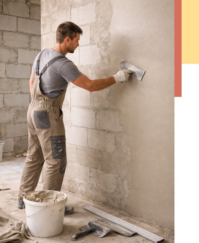 Штукатурка стен из газобетона в Майкопе от 2123 руб./м2 — быстро и недорого | ОТДЕЛОЧНИК-Мкп