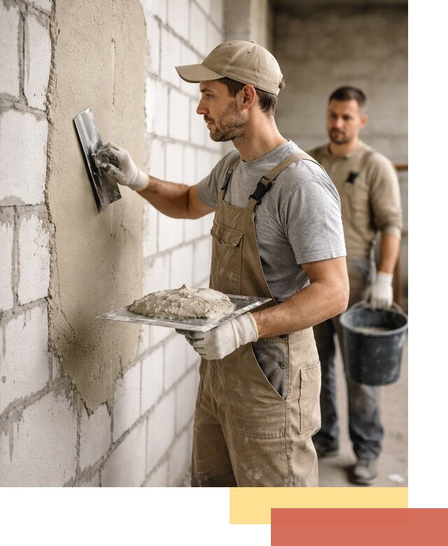 Штукатурка стен из газобетона в Майкопе под ключ