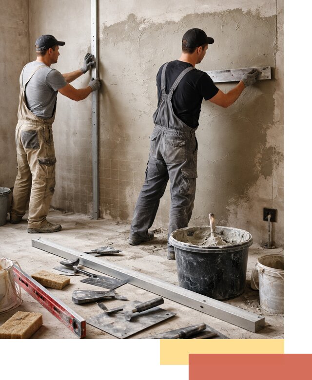 Профессиональная штукатурка стен под плитку в Майкопе