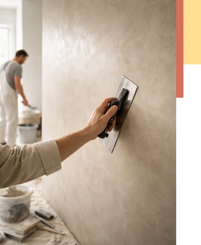 Венецианская штукатурка в Майкопе от 3538 руб/м² — нанесение стен под ключ | ОТДЕЛОЧНИК-Мкп