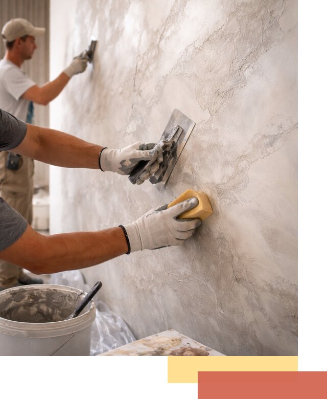 Декоративная штукатурка под мрамор в Майкопе для стен и потолков