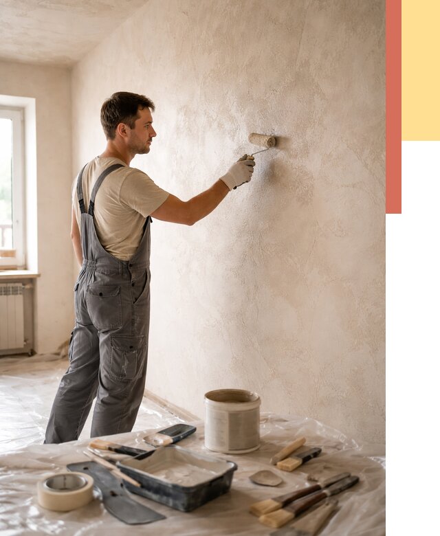 Нанесение лессирующей краски по декоративке в Майкопе от 1769 руб. | ОТДЕЛОЧНИК-Мкп