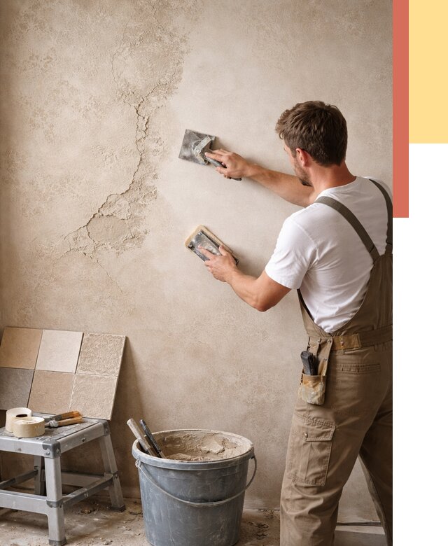 Ремонт декоративной штукатурки в Майкопе от 4549 руб. под ключ | ОТДЕЛОЧНИК-Мкп