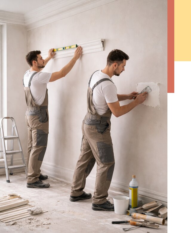 Монтаж лепнины на стены в Майкопе от 4549 руб. — недорого, быстро | ОТДЕЛОЧНИК-Мкп