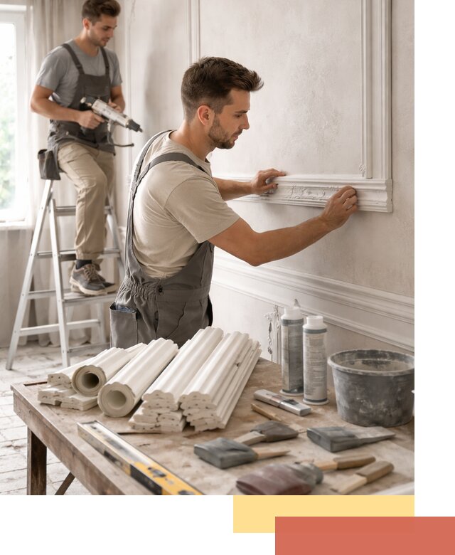 Монтаж лепнины на стены в Майкопе профессионально и качественно