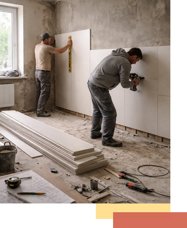 Монтаж ПВХ панелей на стены в Майкопе качественно и быстро