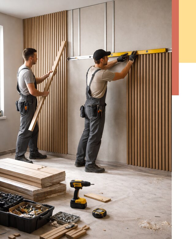 Монтаж реечных панелей на стены в Майкопе от 1213 руб. — быстро и недорого | ОТДЕЛОЧНИК-Мкп