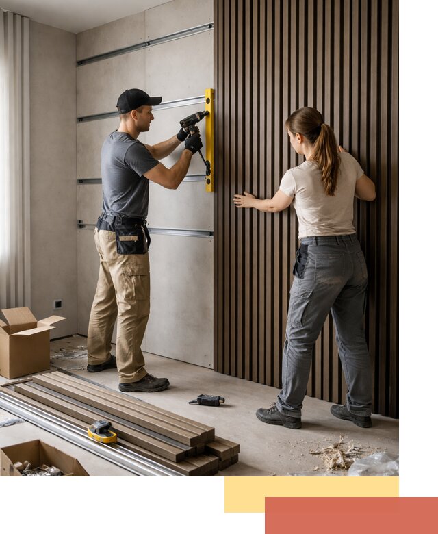 Монтаж реечных панелей на стены в Майкопе