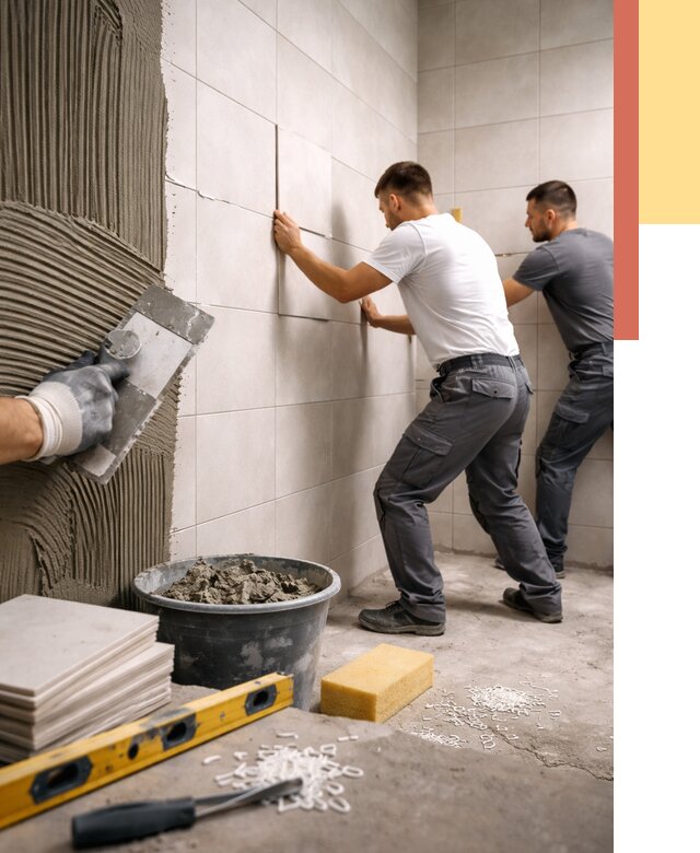 Укладка плитки на стены в Майкопе от 859 руб. — качественно и недорого | ОТДЕЛОЧНИК-Мкп