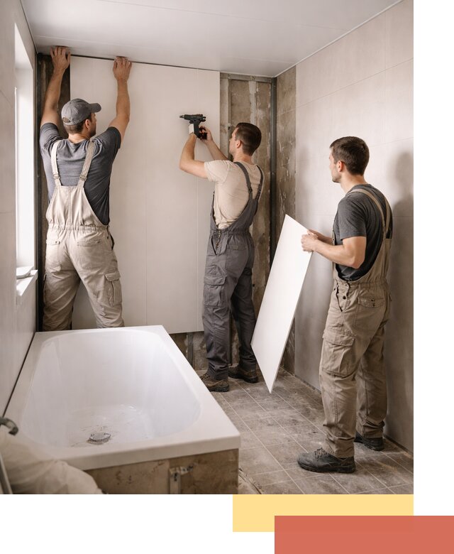 Отделка ванной панели ПВХ профессионально в Майкопе