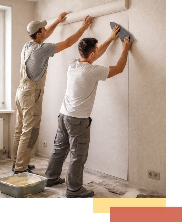 Поклейка виниловых обоев в Майкопе профессионально и качественно