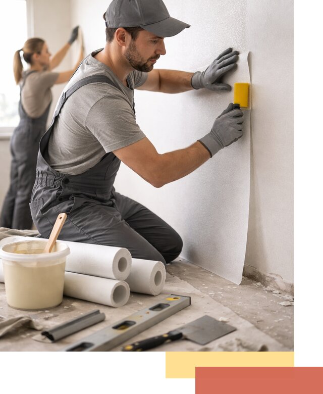 Поклейка стеклообоев профессионально в Майкопе