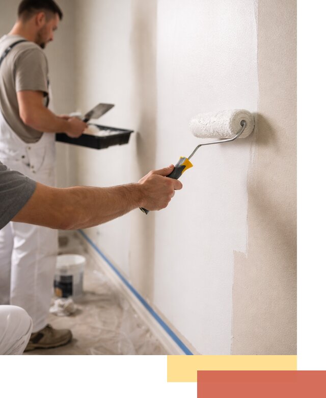 Покраска стен акриловой краской профессионально в Майкопе