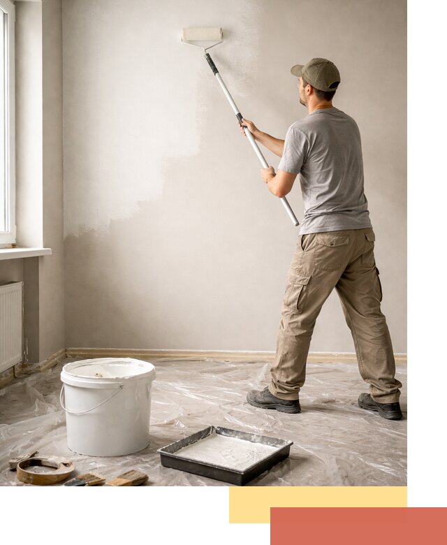 Покраска стен латексной краской в Майкопе качественно и быстро