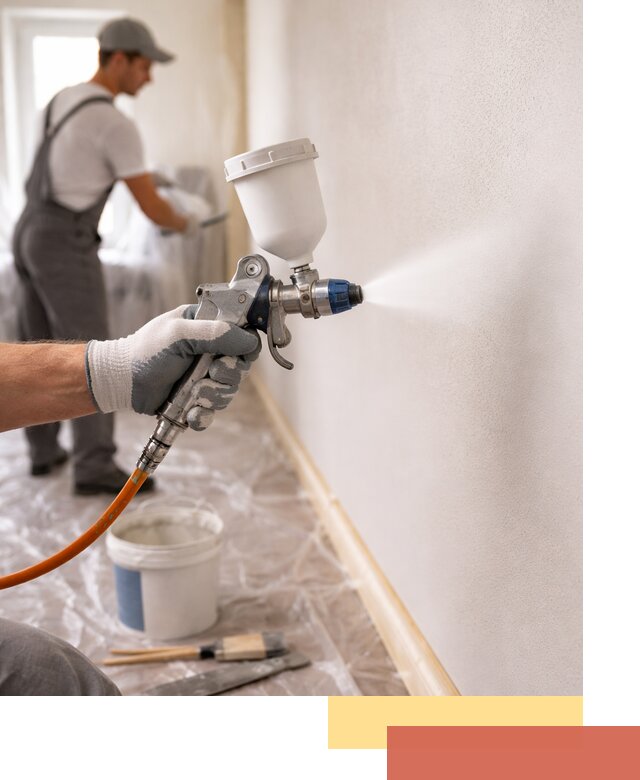 Покраска стен краскопультом в Майкопе быстро и качественно