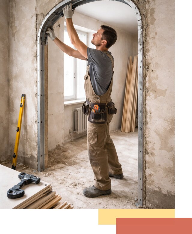 Устройство арочного проема в Майкопе под ключ