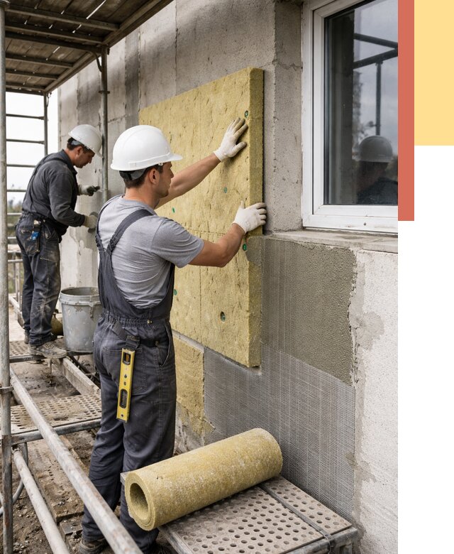 Утепление стен в Майкопе от 4347 руб. под ключ — быстро и недорого | ОТДЕЛОЧНИК-Мкп