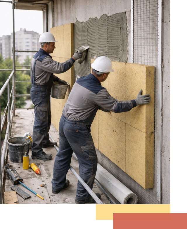Утепление стен зданий и домов в Майкопе качественно и надежно