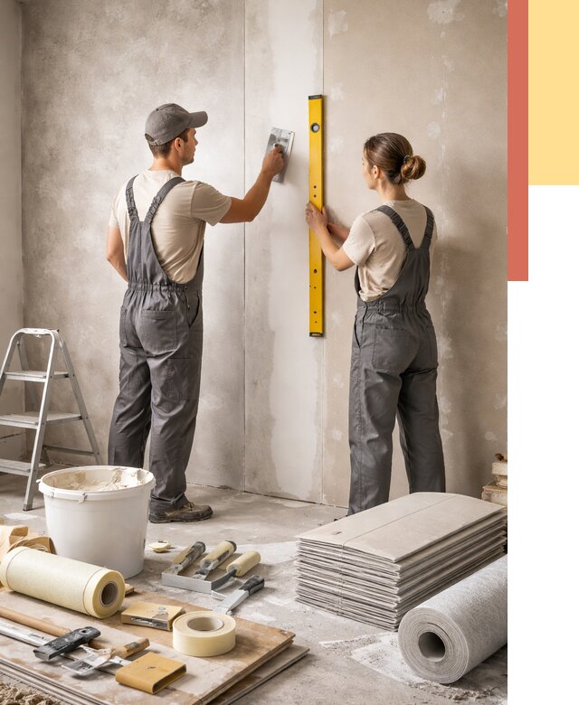 Отделка стен в Майкопе от 1516 руб/м² — недорого, быстро, под ключ | ОТДЕЛОЧНИК-Мкп