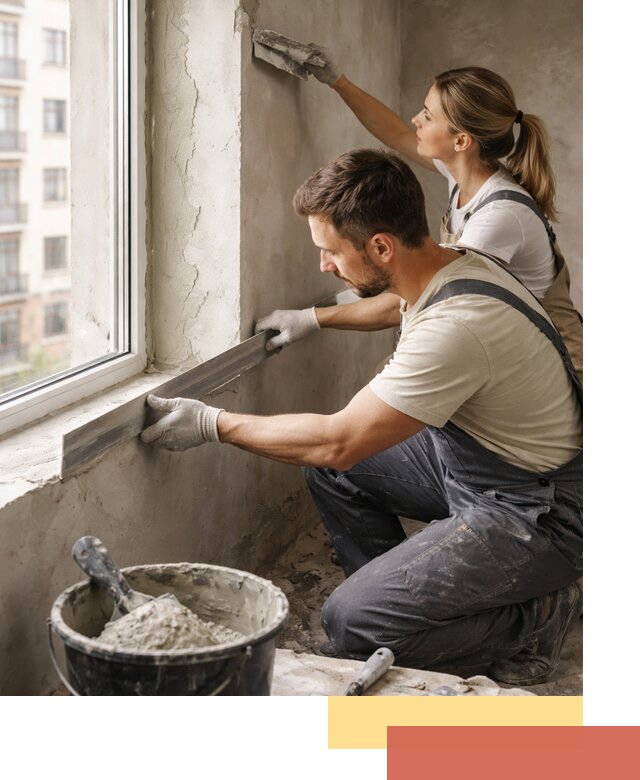 Штукатурка откосов дверей и окон профессионально в Майкопе