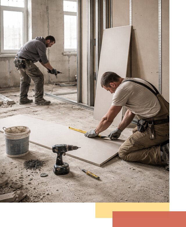 Кладка перегородок из ПГП под ключ в Майкопе