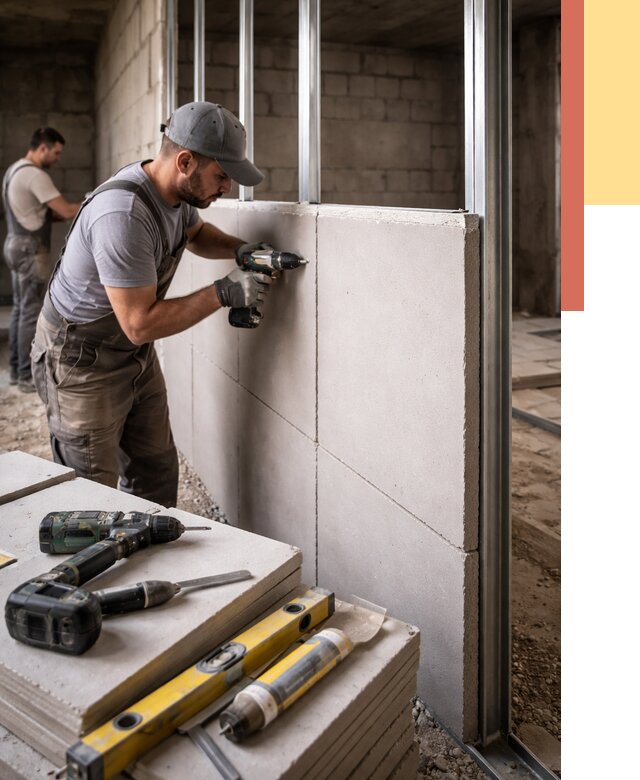 Кладка влагостойких перегородок ПГП в Майкопе от 1213 руб. под ключ | ОТДЕЛОЧНИК-Мкп