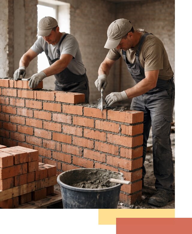 Кладка кирпичных перегородок под ключ в Майкопе