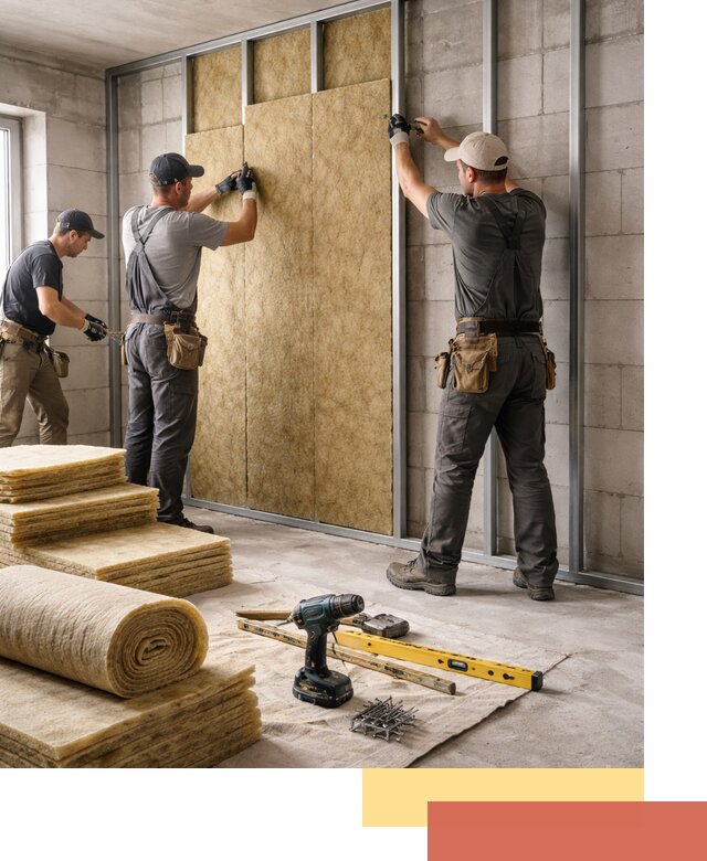 Шумоизоляция перегородок из блоков в Майкопе — монтаж и защита шумоизоляцией