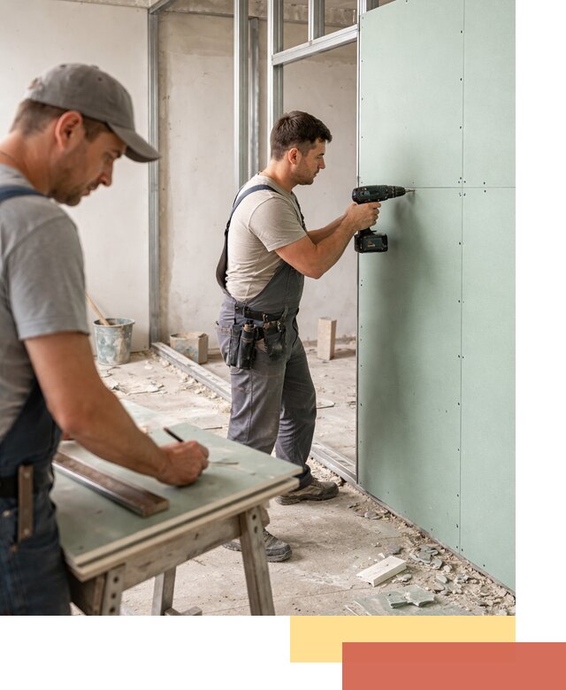 Перегородки из влагостойкого гипсокартона под ключ в Майкопе