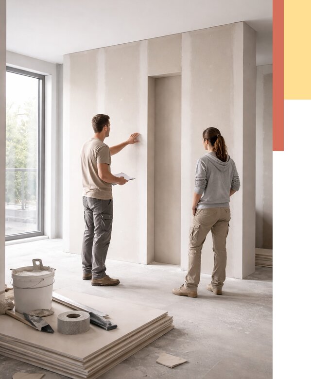 Зонирующая перегородка из гипсокартона в Майкопе от 2831 руб. под ключ | ОТДЕЛОЧНИК-Мкп