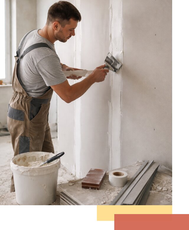 Шпаклевка перегородок из гипсокартона в Майкопе качественно и быстро