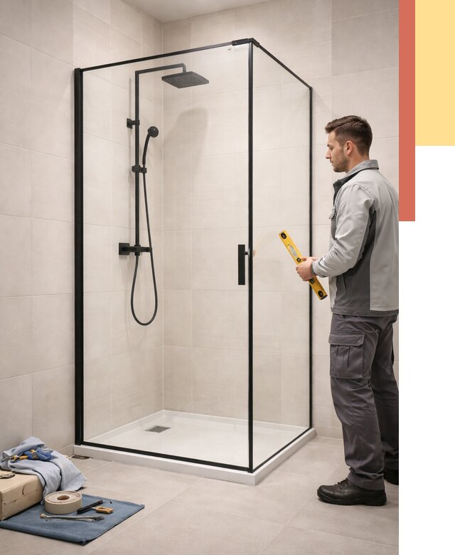 Стеклянные перегородки для душа в Майкопе от 12636 руб. | Монтаж под ключ — ОТДЕЛОЧНИК-Мкп