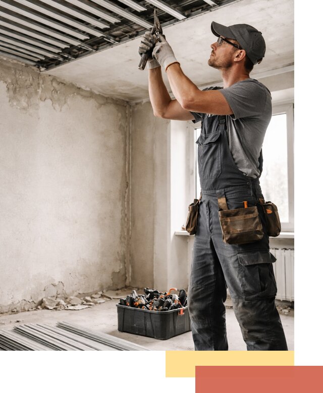 Демонтаж реечного потолка в Майкопе быстро и аккуратно