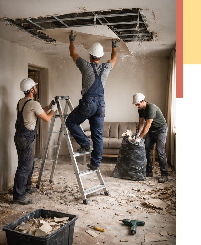 Демонтаж гипсокартонного потолка в Майкопе от 425 руб. за м2 — ОТДЕЛОЧНИК-Мкп