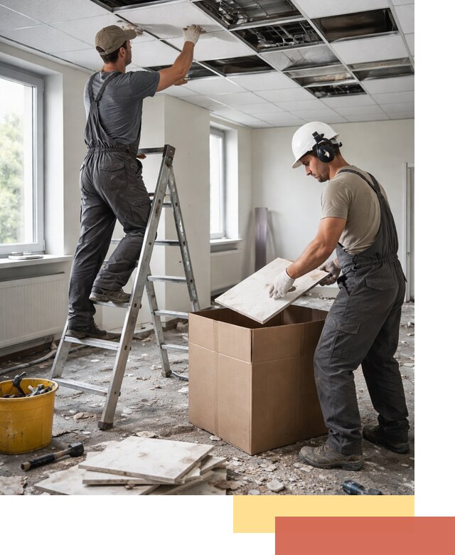 Демонтаж потолочной плитки в Майкопе быстро и аккуратно