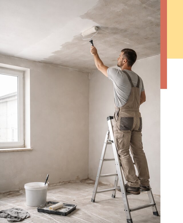 Грунтовка потолка в Майкопе от 2527 руб. — быстро и недорого | ОТДЕЛОЧНИК-Мкп