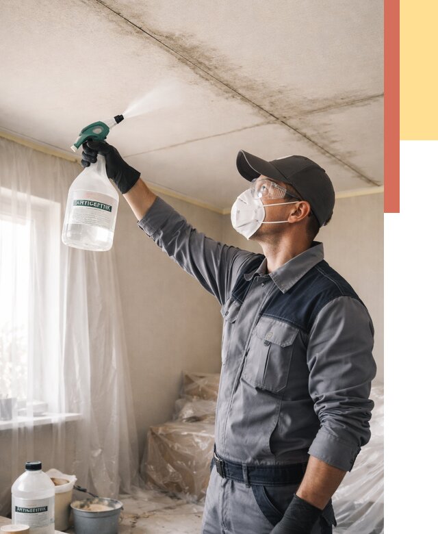 Антисептическая обработка потолка в Майкопе от 2527 руб. | ОТДЕЛОЧНИК-Мкп