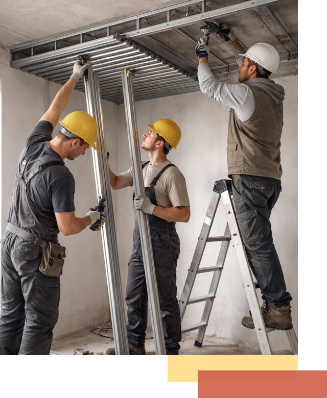 Монтаж реечного потолка под ключ в Майкопе