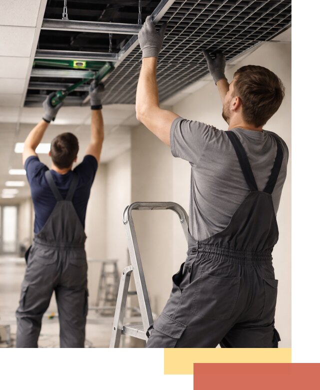 Монтаж потолка Грильято в Майкопе: установка под ключ качественно