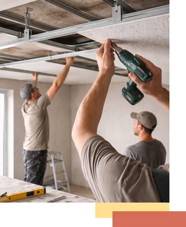 Монтаж акустического потолка в Майкопе под ключ